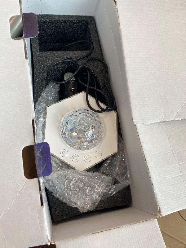 Photo 1 of ***SIMILAR ITEM*** Glocusent Star Projector: 60 Soothing Sounds White Noise Sound Machine with HiFi Bluetooth Speaker for Bedroom - Galaxy Projector Work with App(2.4Ghz WiFi), Gifts for Adults Kids Birthday (Black)