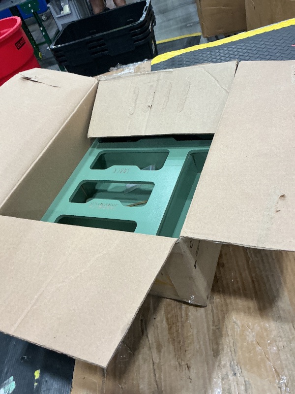 Photo 1 of *MAJOR DAMAGE*
Rae Dunn Bamboo Bag Organizer for Kitchen Drawer - Durable Wood Organizer for Kitchen Storage - Holds Gallon, Quart, Snack, Sandwich Size Baggies, Plastic Wrap and Foil