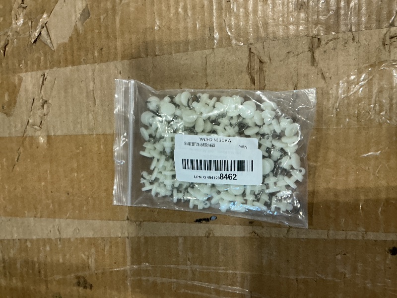 Photo 1 of 100 PCS Plastic Curtain Track Hooks - Slide Roller Gliders for Ceiling-Mounted Drapes, Privacy Dividers, RV, Bedroom, Shower, and Room Separators - Curtain Track Accessories