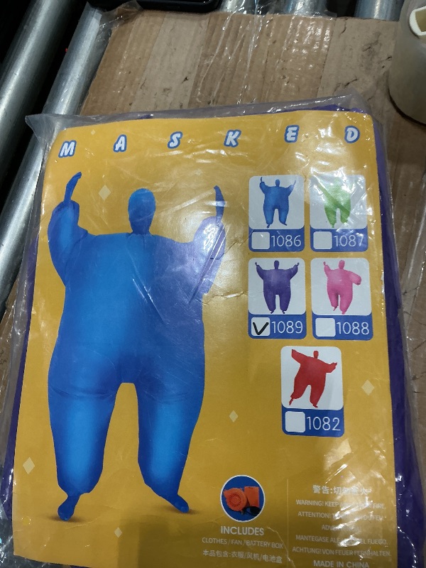 Photo 1 of **USED**
Qshine Adult Inflatable Full Body Jumpsuit Cosplay Costume Halloween Funny Fancy Dress Blow Up Party Toy