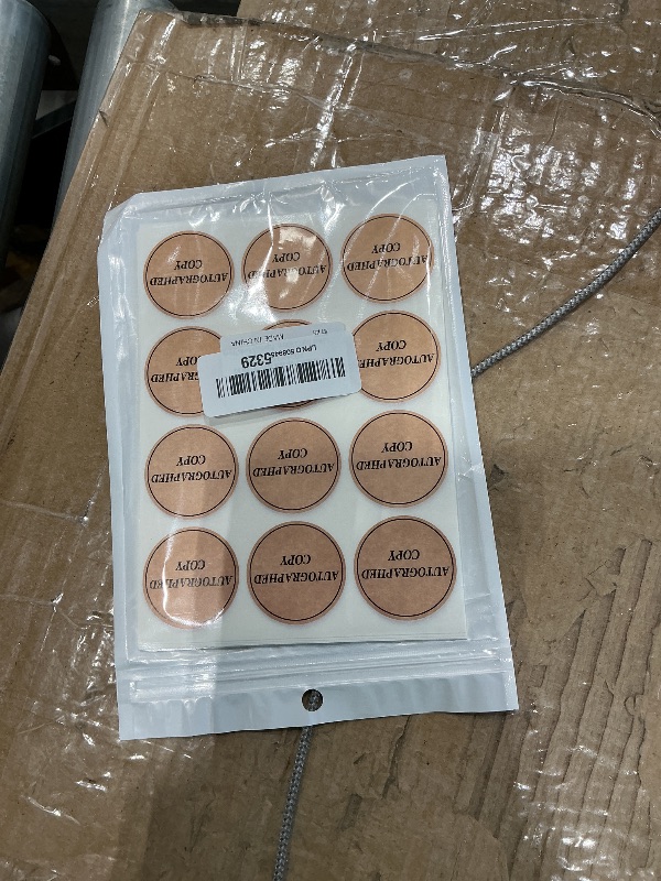 Photo 1 of 1.5 inch 300PCS Waterproof Autographed Sticker Autographed by The Author Stickers for Paperback Books Novels