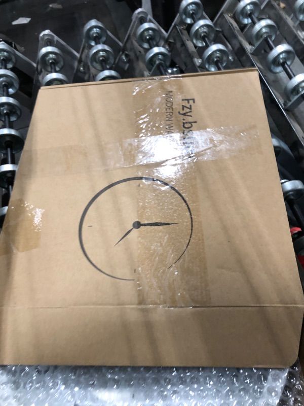 Photo 1 of ***NOT FUNCTIONAL, SELLING FOR PARTS, AS IS FINAL SALE***Fzy.bstim Non Ticking Silent Wall Clock Decorative,Analog Metal Wall Clock Battery Operated, Bedroom/Living Room/Office/Kitchen Clock,Sliver,10 inch***NOT FUNCTIONAL, SELLING FOR PARTS, AS IS FINAL 