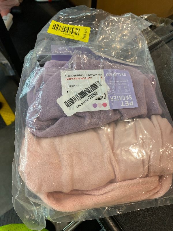 Photo 1 of *MISSING PARTS*
GYALAPERI Dog Sweater, 3 Pack Dog Sweaters for Small Dogs Girl Boy, Ultra Soft Warm Puppy Clothes Dog Coat for Winter (Rose+Lt Pink+Lt Purple, Medium)