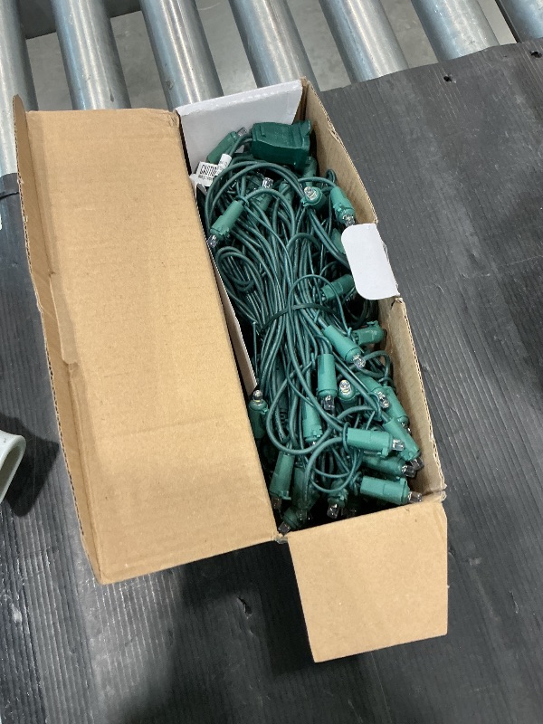 Photo 1 of 100 LED Christmas Lights 5 ftx5ft Christmas Net Lights Outdoor Indoor Mesh Christmas Decorations Lights string,Perfect for Bushes or Trees, Green Wire?Warm White?