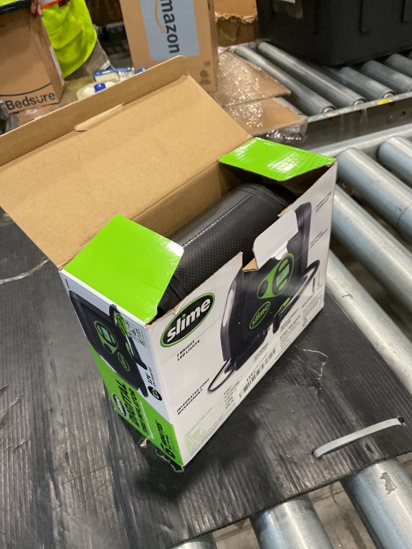 Photo 1 of **UNTESTED**
Slime 40088 Tire Inflator, Portable Car Air Compressor, Inflate Right automatic shut off, with Digital 99 psi Display, Long Hose and LED Light, 12V, 6 min inflation