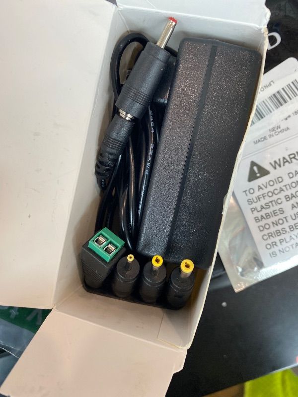 Photo 1 of 12V 2A AC Adapter Charger with 8 Tips, ac/dc Adapter 100-240v, 50/60hz 12 Volts 2000mA DC in 12V Power Supply Cord for Seagate & WD My Book WD LED Strip Light, CCTV Camera,Router, DC 12V 1.5A 1a Cable