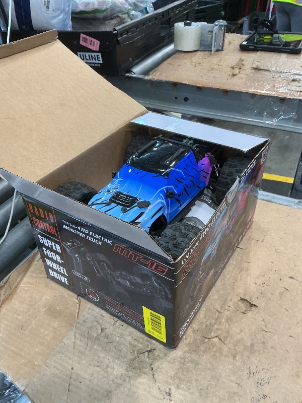 Photo 1 of 1/16 50MPH Brushless 4WD RC Truck,Upgradeable All-Terrain Remote Control Cars with 3S Battery,Waterproof Fast Off-Road RC Truggy for Adults,Suitable as Gift for Snow/Sand Adventures-Gradient Blue