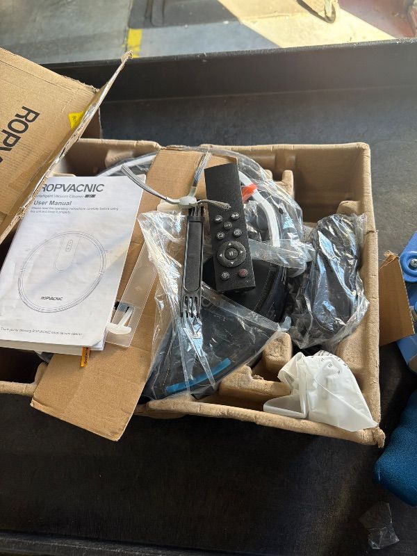 Photo 1 of **UNTESTED**
ROPVACNIC Robot Vacuum Cleaner Robot Vacuum and Mop Combo with 5200Pa Suction, Personalized Cleaning Adjustments, Self-Charging Robotic Vacuum Cleaner, Advanced Obstacle Avoidance