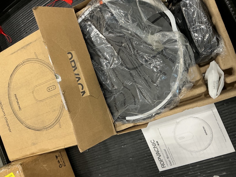 Photo 1 of **UNTESTED**
ROPVACNIC Robot Vacuum Cleaner Robot Vacuum and Mop Combo with 5200Pa Suction, Personalized Cleaning Adjustments, Self-Charging Robotic Vacuum Cleaner, Advanced Obstacle Avoidance