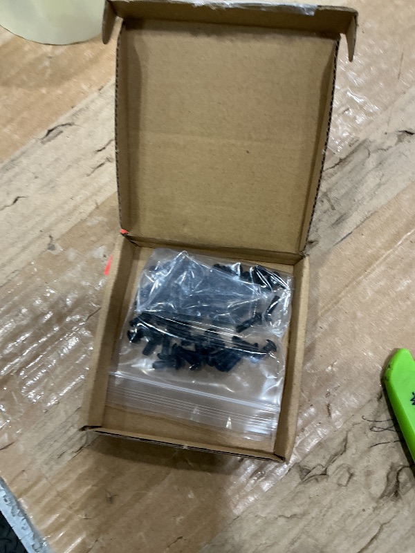 Photo 1 of #8-32 x 1/2" (50 Pack) Button Head Socket Cap Screws Bolts, Stainless Steel 304 (18-8), Allen Hex Drive, Coarse Thread, Fully Threaded, Black Coated