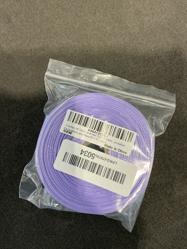 Photo 1 of 1 inches 50 Yard Lavender Satin Ribbon for Gift Wrapping, Wedding, Crafts, Christmas,Easter, Floral, Hair, Invitation Decorations and More