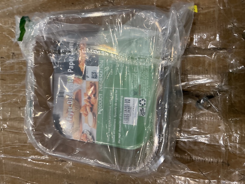 Photo 1 of 10 Inch Largest Square Air Fryer Disposable Paper Liner, XXL 100Pcs Air Fryer Parchment Liners for 8QT or Bigger Air Fryer, Non-stick, Food Grade Baking Paper for Frying, Roasting and Microwave