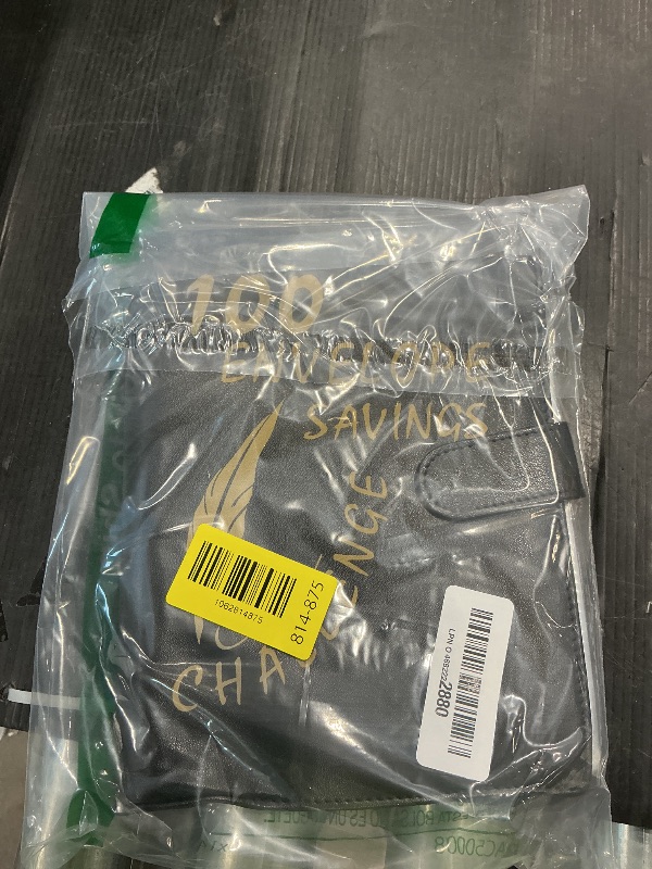 Photo 1 of 100 Envelope Challenge Binder, 25 Sheets Silkscreen Numbers to 100, Not Stickers, Reusable Tracker, Easy and Fun 100 Envelopes Money Saving Challenge Save $5050, Budget Planner & Saving Money (Black)