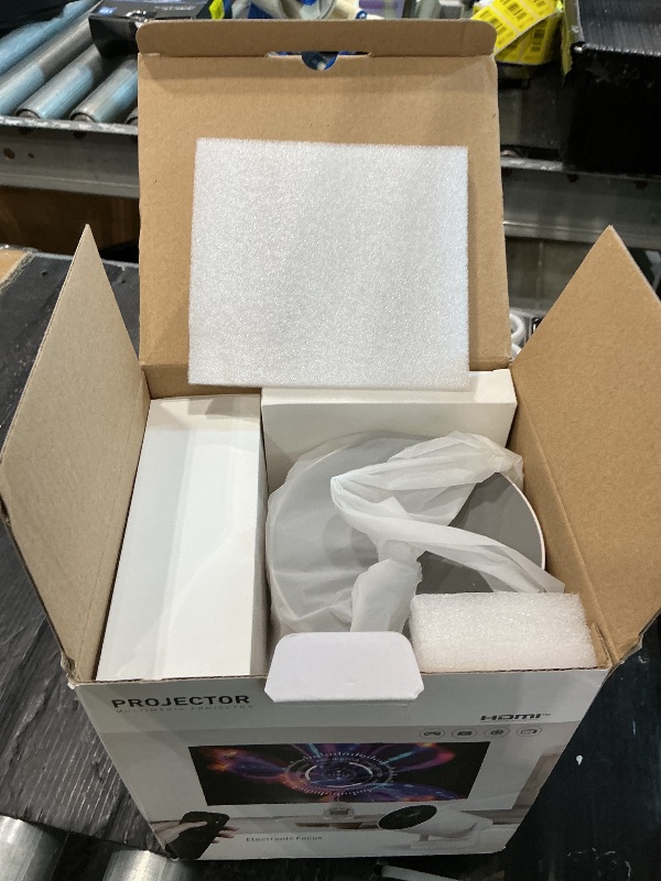 Photo 1 of [Electric Focus]Mini Portable Projector with 4K Support, Bluetooth 5.4 WIFI6, 5watt Sound Base Speaker, 260 ANSI, Android 11, 210° Rotation , Auto Keystone Correction Video Projector HY300 PLUS