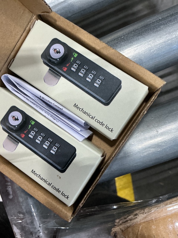 Photo 1 of **UNTESTED**
Mechanical Digital Cabinet Cam Lock Password Lock with Keys (2 Sets) - Black 7.7CMX2.4CM