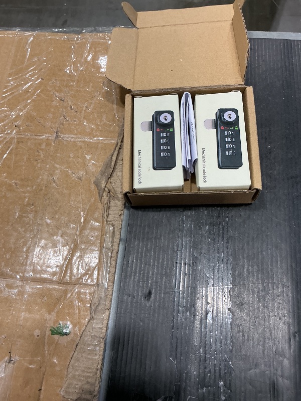 Photo 1 of **UNTESTED**
Mechanical Digital Cabinet Cam Lock Password Lock with Keys (2 Sets) - Black 7.7CMX2.4CM