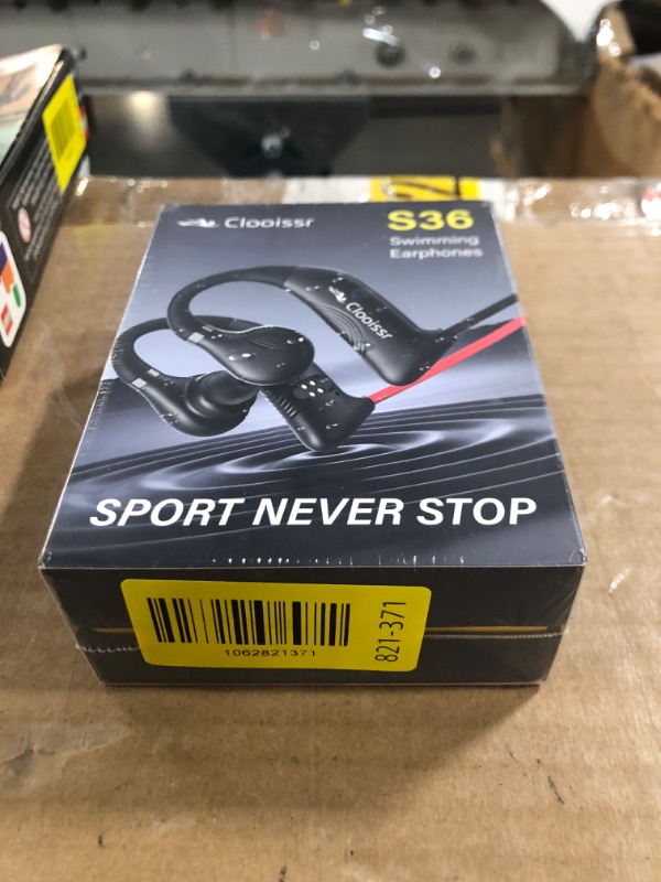 Photo 1 of ***FACTORY SEALED OPENED FOR INSPECTION***
Clooissr S36 HiFi Waterproof Earbuds for Swimming, IPX8 TOP 32GB Swimming Headphones with Bluetooth & MP3 Playback, in-Ear Noise Cancellation Wireless Underwater Sports Headphones for Swimming (32GB)
