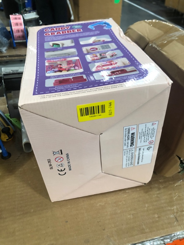 Photo 1 of ***MISSING PARTS***
25PCS 2 in 1 Large Claw Machine, with Music & Light, Party Birthday for 3-14 Kids Gift, for Real Money Savings and Grabber Prize Dispenser Toys, Pink