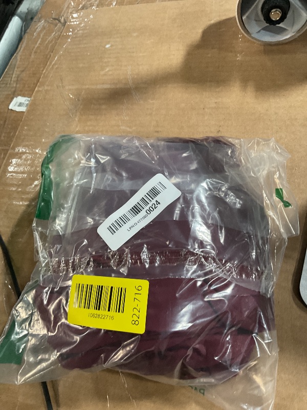 Photo 1 of **Top Only* Verdusa Women's 2 Piece Vacation Outfits Ruched Crop Halter Top with Slit Bodycon Long Skirt Going Out Sets Burgundy Medium