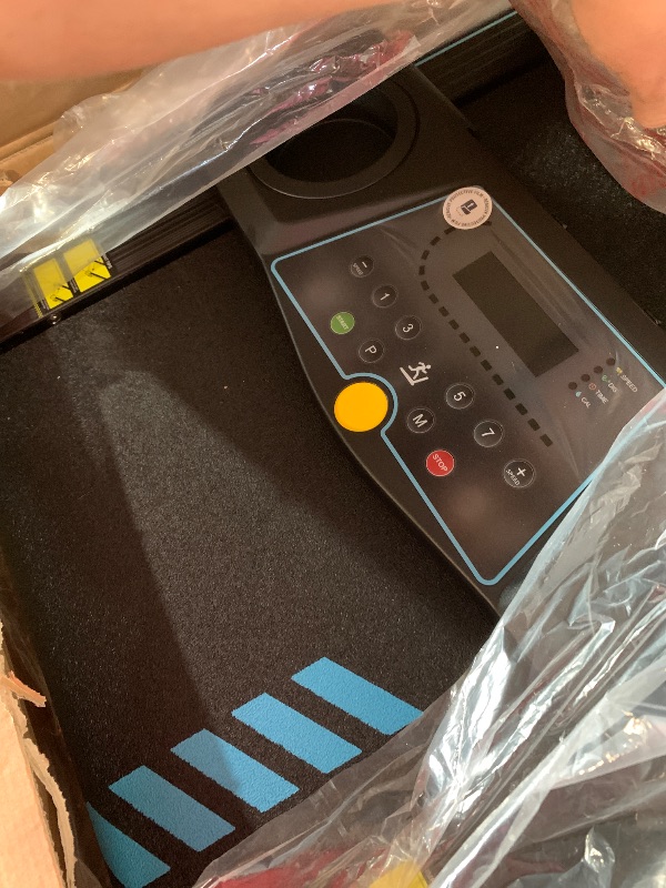 Photo 1 of ***PARTS ONLY***
BORGUSI Incline Treadmill with Handles, Portable Small Folding Treadmill for Home Office, Walking Pad with 300 LBS Capacity, 24 Preset Programs, LED Display, Extendable Cup Holder