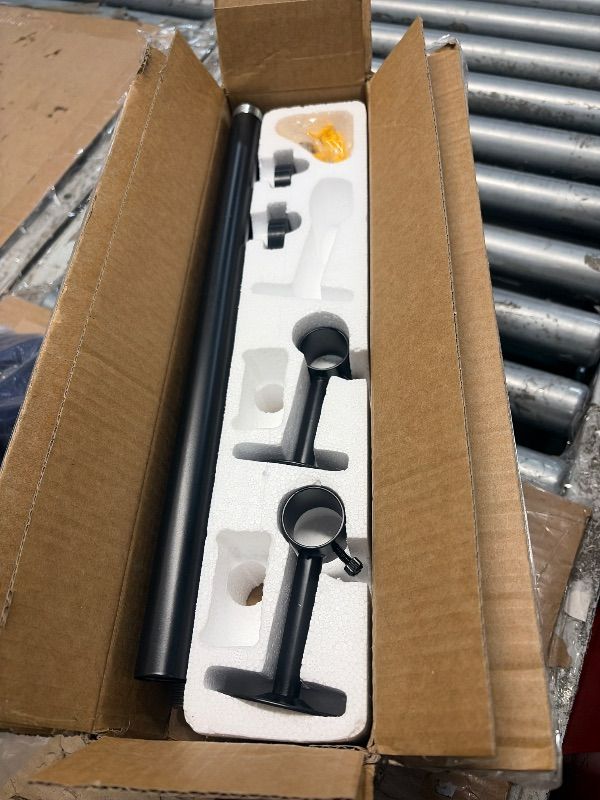 Photo 1 of ***MISSING PARTS***
YaFex 2 Pack Heavy Duty Curtain Rods 32-60 Inch, 1 Inch Black Adjustable Curtain Rod for Windows, Short Window Treatment Rods Set with Aluminium Finials, Modern Design