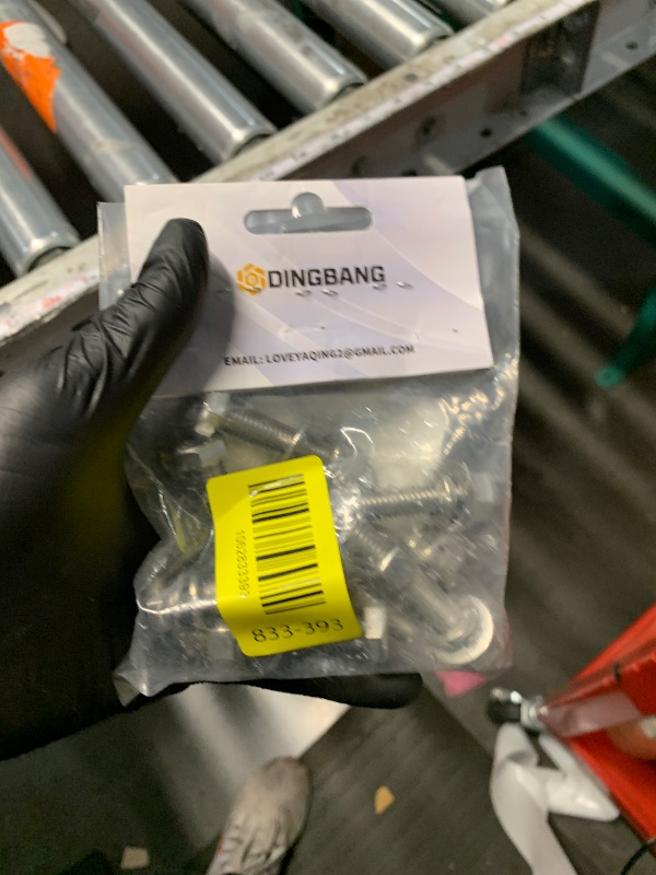 Photo 1 of (8sets) 3/8-16x2 Hex Head Assorted Bolts, Nuts, Flat & Lock Washers, 304 Stainless Steel Hex Screws Nuts and Bolts Assortment Kit,Fully Threaded