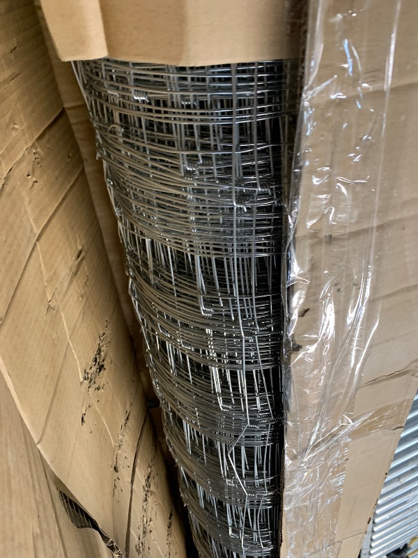 Photo 1 of ? Farm Fence, 6Ft x 328Ft Galvanized Wire Fencing, Goat Cattle Deer Livestock Fence, Heavy Zinc Goat Fences for Goat Deer Yard Livestock Protection