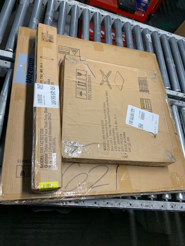 Photo 1 of ***3 Box Set***
Flash Furniture Lark Outdoor Patio Bistro Dining Table with Faux Teak Poly Slats, 30" Square