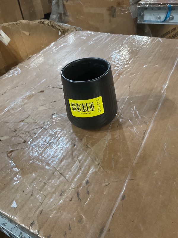 Photo 1 of * doesn’t come with the pump *
BosilunLife Ceramic Automatic Soap Dispenser with Extended Pump Nozzle, 3 Adjustable Levels, Touchless Lotion Hand Wash Liquid Soap Dispenser for Bathroom & Kitchen, Embossed Wave Design, Black, 10oz