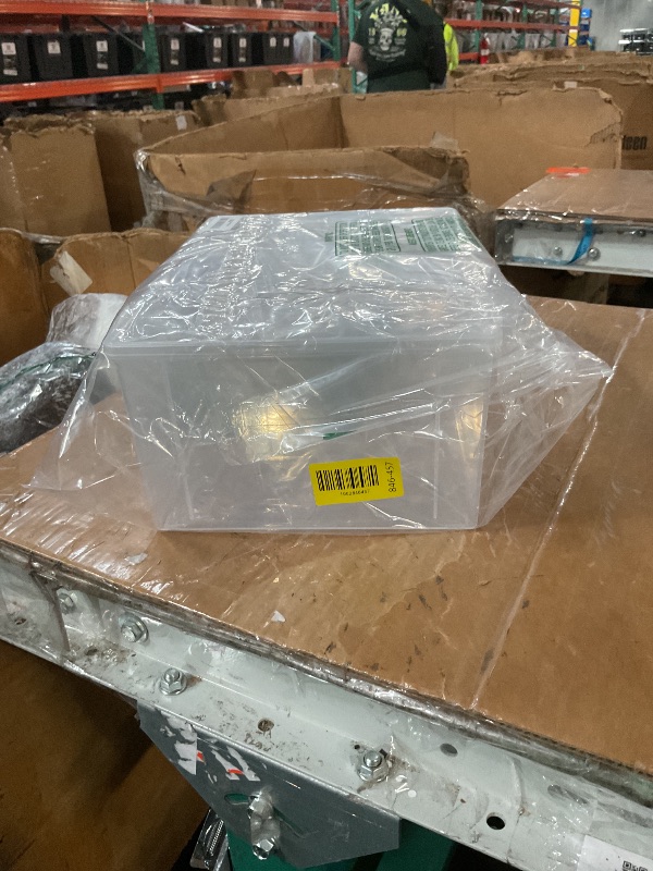 Photo 1 of ***DAMAGED - SEE NOTES/PICTURES*** Stackable Clear Plastic CD Organizer,11.9"x 8.5"CD Storage Box, Clear CD Holder Case with Lids Store 40+ CDs, Storage Container Shelf Organizer Bin for DVDs,Video Games, Blu-ray, Books, Home, Office