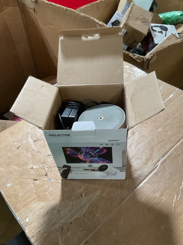 Photo 1 of [Electric Focus]Mini Portable Projector with 4K Support, Bluetooth 5.4 WIFI6, 5watt Sound Base Speaker, 260 ANSI, Android 11, 210° Rotation , Auto Keystone Correction Video Projector HY300 PLUS