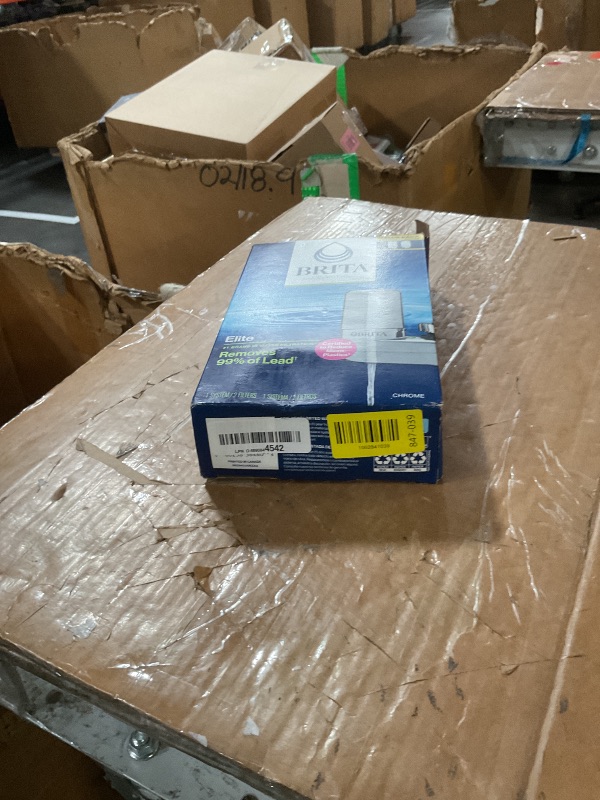 Photo 1 of * only comes with one filter *
Brita Faucet Mount Water Filter System, Chrome, No-Wait Filtration, Easy Install, Multi-Use Tap Water Filter for Kitchens, Bathrooms & Small Spaces