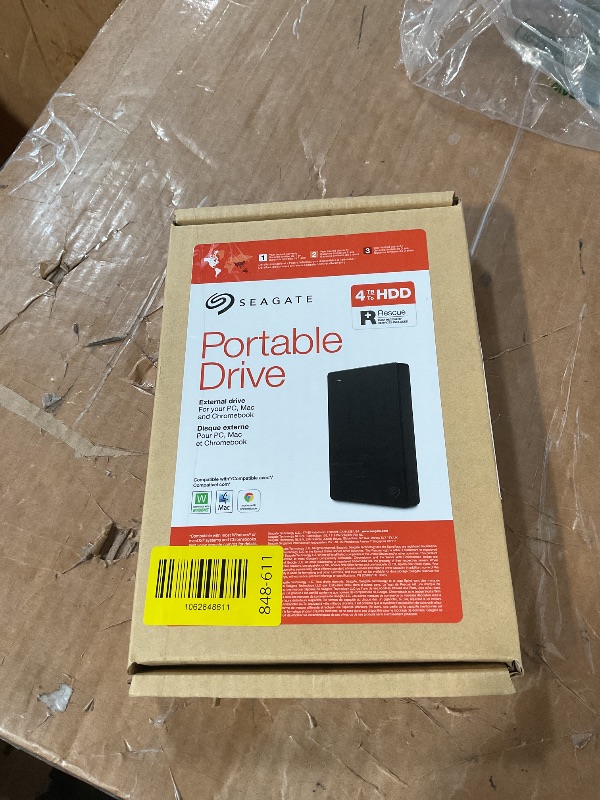 Photo 1 of * factory sealed *
Seagate Portable 4TB External Hard Drive HDD – USB 3.0 for PC, Mac, Xbox, & PlayStation - 1-Year Rescue Service (SRD0NF1)