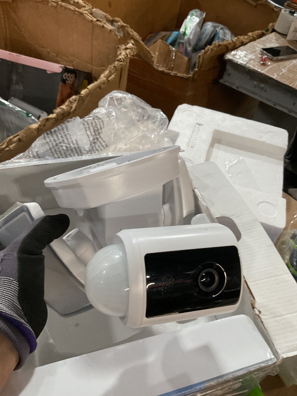 Photo 1 of ***SEE NOTES***Feit Electric SEC5000/CAM/WIFI Outdoor LED Smart Security Camera with Motion Sensor, 2-Way Audio, 5000 Lumens Floodlight, Works with Alexa and Google Asst, Alarm, Hardwired, Updated Version of SEC3000