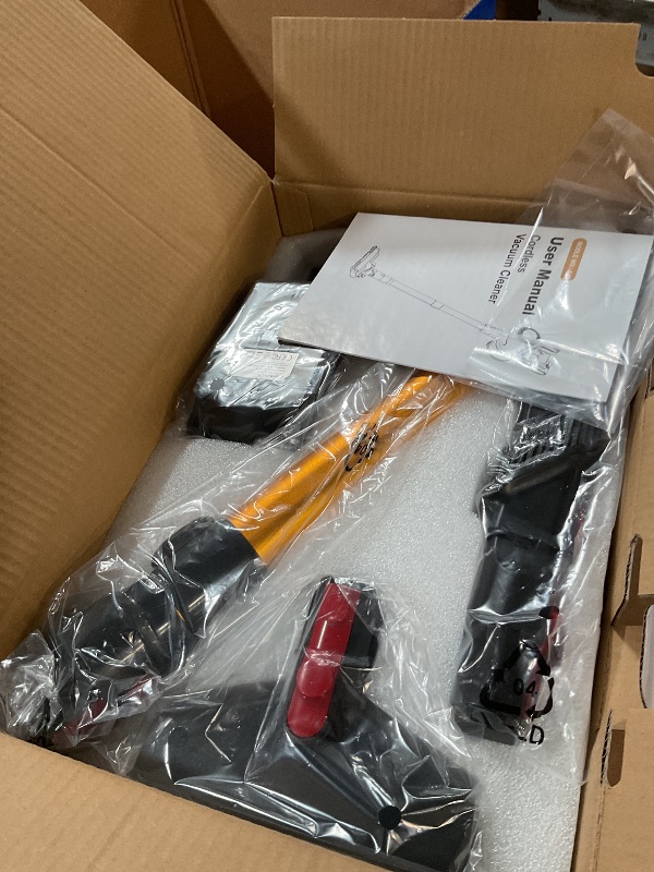 Photo 1 of ***MISSING PARTS***
Cordless Vacuum Cleaner, 45Mins Vacuum Cleaners for Home with LED Display, Stick Vacuum Cordless Rechargeable, Wall-mounted Charging, Wireless Vacuum for Home Pet Hair, Carpet, Hardwood Floor