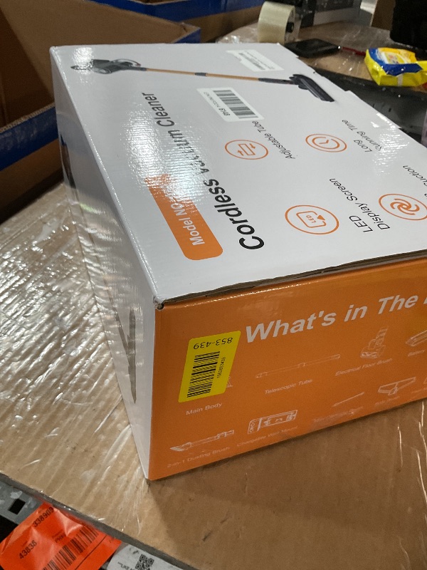 Photo 1 of ***MISSING PARTS***
Cordless Vacuum Cleaner, 45Mins Vacuum Cleaners for Home with LED Display, Stick Vacuum Cordless Rechargeable, Wall-mounted Charging, Wireless Vacuum for Home Pet Hair, Carpet, Hardwood Floor
