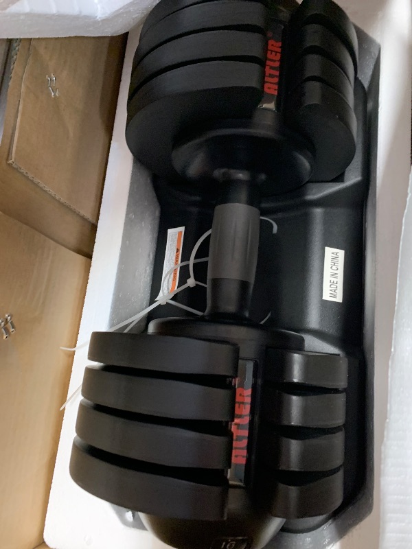 Photo 1 of ***2 BOX SET***
ALTLER 52LBS Pair Adjustable Dumbbells Set Premium Rubber Coated Dumbbell Set with Secure Locking Mechanism for Safe & Customizable Strength Training
