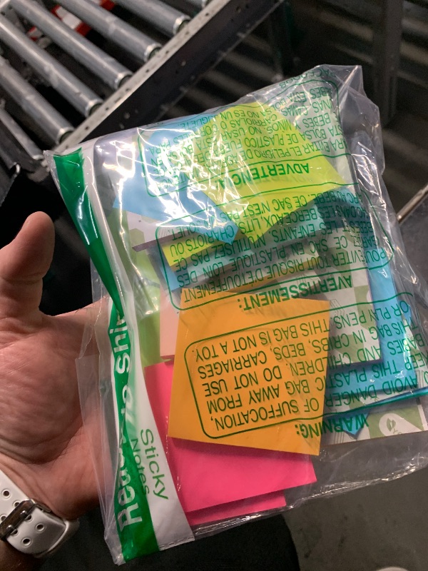 Photo 1 of (18 Pads) Sticky Notes 3x3 inch, Self-Stick Pads Bright Colors Sticky Note, Recyclable, Easy to Post for Home, Office, Notebook