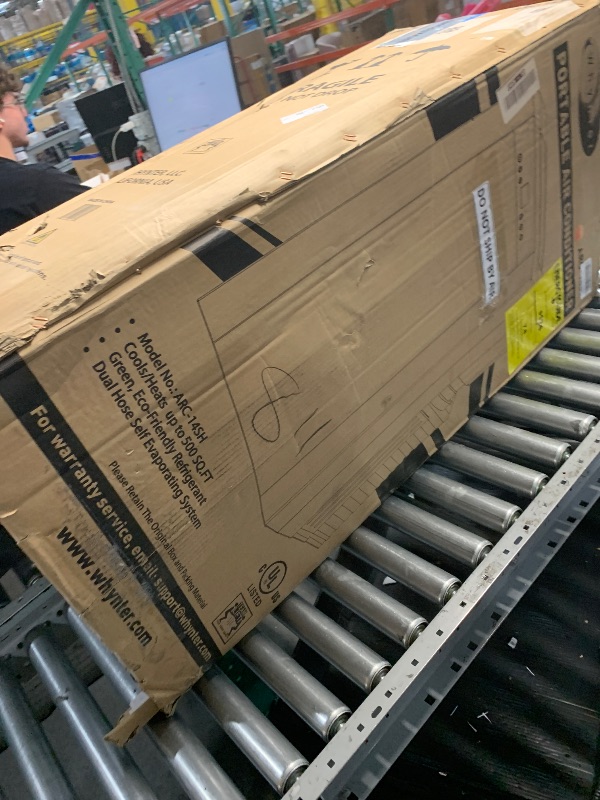 Photo 1 of ****PARTS ONLY****
***DAMAGED - SEE NOTES/PICTURES***
Whynter Portable Air Conditioner 14,000 BTU & Heater with Dual Hose Dehumidifier & Cooling Fan for 500 Sq Ft Rooms, Includes AC Unit Window Kit, ARC-14SH (9,200 SACC)