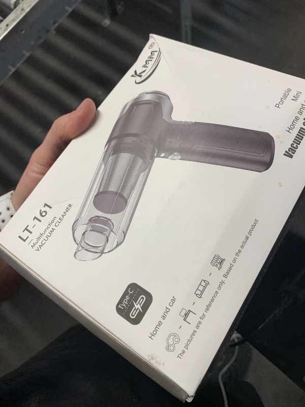 Photo 1 of ***MISSING PARTS***
KMM Handheld Car Vacuum Cleaner, 10000PA Vacuum Cleaner & Air Duster, 120W High Power Vacuum Portable Cordless, Hand Held Vacuum Rechargeable with Multi-Nozzles & LED Light for Home, Car, Office
