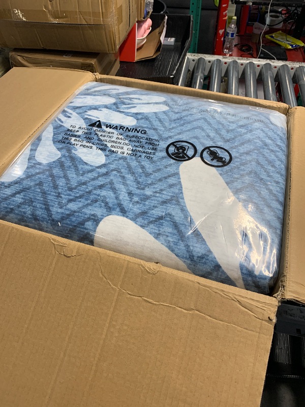 Photo 1 of ***FACTORY SEALED***LARGE BLUE AREA RUG UNKNOWN SIZE