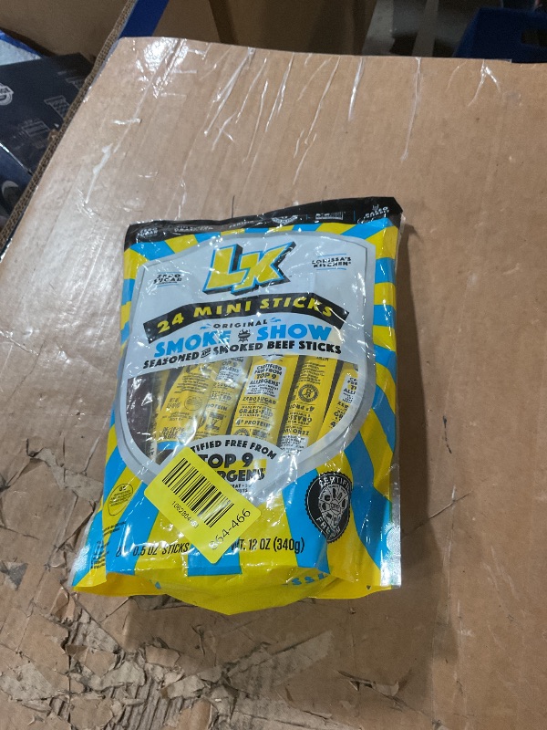 Photo 1 of ** expires 6/2027 **
Lorissa's Kitchen Beef Jerky Mini Sticks, Premium Grass Fed & Finished, Original Smoke Show Flavor - 4g Protein, On the Go Snacks, Free from Top 9 Allergens, Non-GMO, Gluten-Free, 0.5 Oz (24 Count)