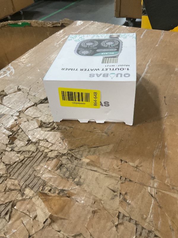 Photo 1 of ***DAMAGED - SEE NOTES/PICTURES*** QUOBAS Mechanical Dial Hose Timer, Waterproof Sprinkler Timer with Rain Delay/Auto/Manual Modes for Drip Irrigation System, Pool, Lawn, Durable Metal Fittings, Easy Set 3-Dial Program, Battery Powered