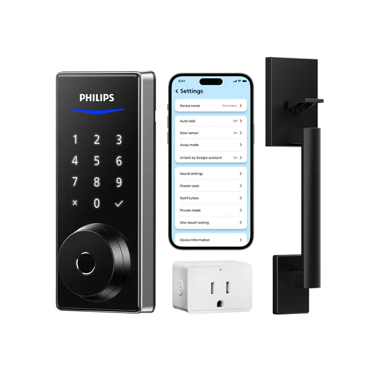 Photo 1 of ***PARTIAL SET - PRICE ADJUSTED***
Philips 4000 Series Wi-Fi Fingerprint Touchscreen Smart Deadbolt with Handleset
