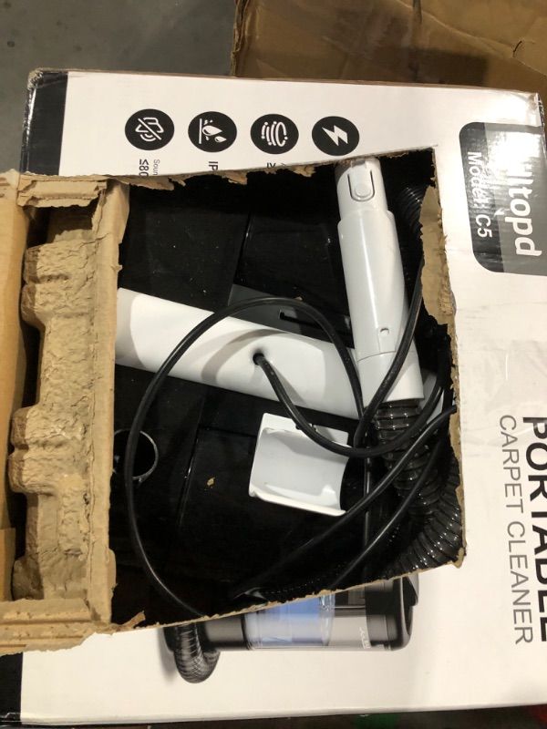 Photo 1 of ***MISSING PARTS***
Ailltopd Portable Carpet & Upholstery Cleaner Machine, 15Kpa Strong Suction Couch Cleaner Machine, Spot Cleaner for Carpet, Car, Pets, Stairs, Sofa, Couch Cleaner Machine, Self-Cleaning & 2 Brush