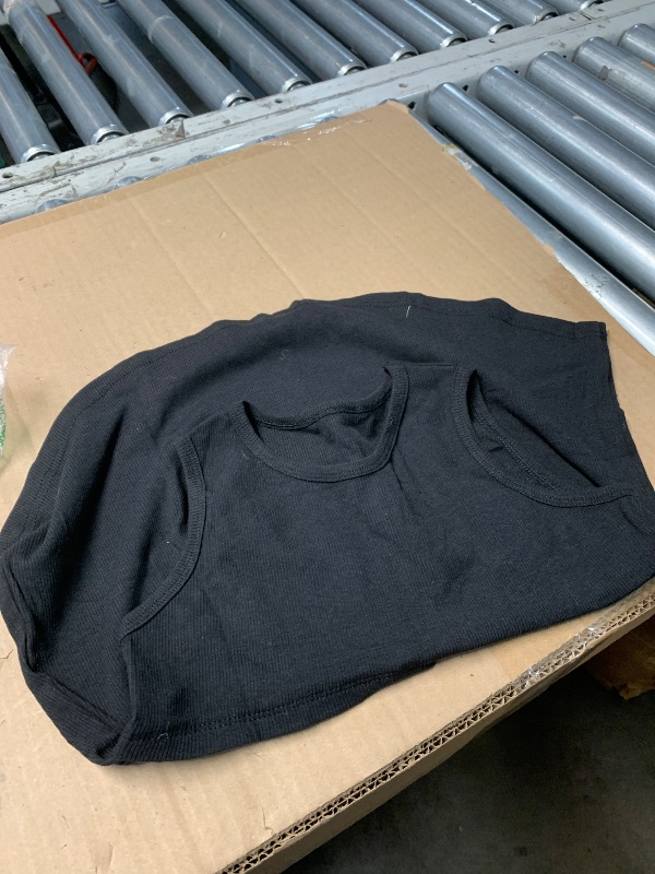 Photo 1 of ****stock photo for reference only*****CREATOR Toddler Baby Girl Ruffle Sleeve Shirt Basic Plain Cotton T-Shirts Tops Tee Clothes (Black Puff, 3 Years) size 130