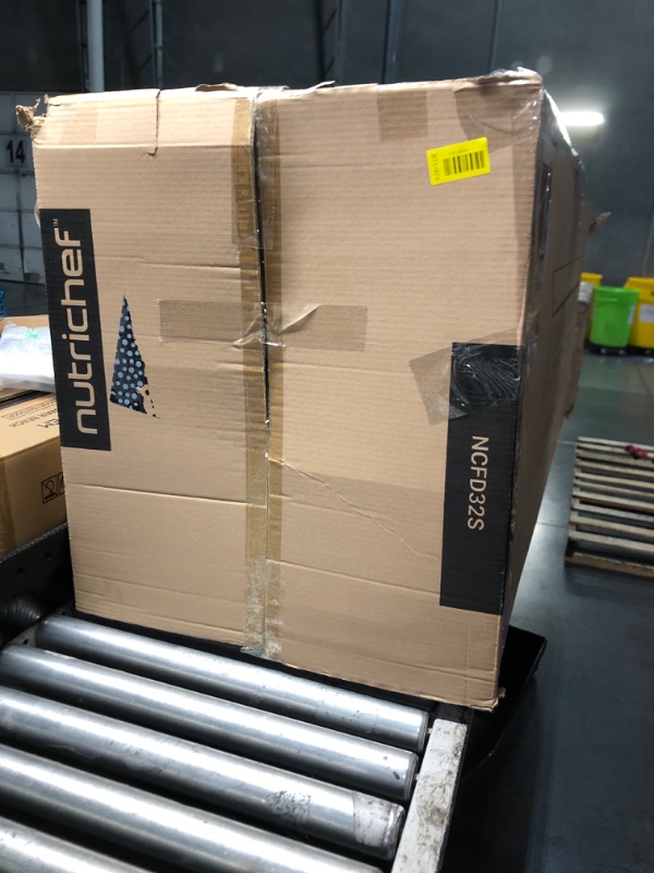 Photo 1 of ***DAMAGED - SEE NOTES/PICTURES*** NutriChef 32 Layer & 2 Chamber Commercial Food Dehydrator Machine - Stainless Steel Trays, Digital Timer and Temperature Control, Ideal for Jerky Meat, Fruit, Pet Treats, Vegetables, and Herbs