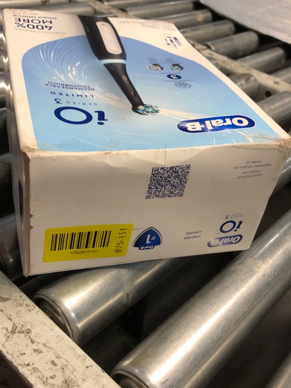 Photo 1 of ***FACTORY SEALED*** Oral-B Rechargeable Electric Toothbrush, iO3 Limited Deep Clean, 3 Cleaning Modes, Visual Pressure Sensor to Protect Gums, 2 Brush Heads, Travel Case, Black