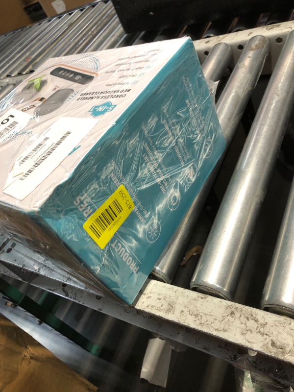 Photo 1 of ***FACTORY SEALED*** Amzany Mattress Vacuum Cleaner - 5-in-1 Cordless Bed Vacuum Cleaner, Powered by UV-C Light & Ultrasonic Technology, 16Kpa Strong Suction,Low Noise,Suitable for Dust, Pet Hair, Etc - Purple