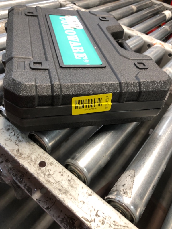 Photo 1 of ***MISSING PIECES***
COMOWARE 20V Cordless Drill, Electric Power Drill Set with 1 Battery & Charger, 3/8” Keyless Chuck, 2 Variable Speed, 266 In-lb Torque, 25+1 Position and 34pcs Drill/Driver Bits
